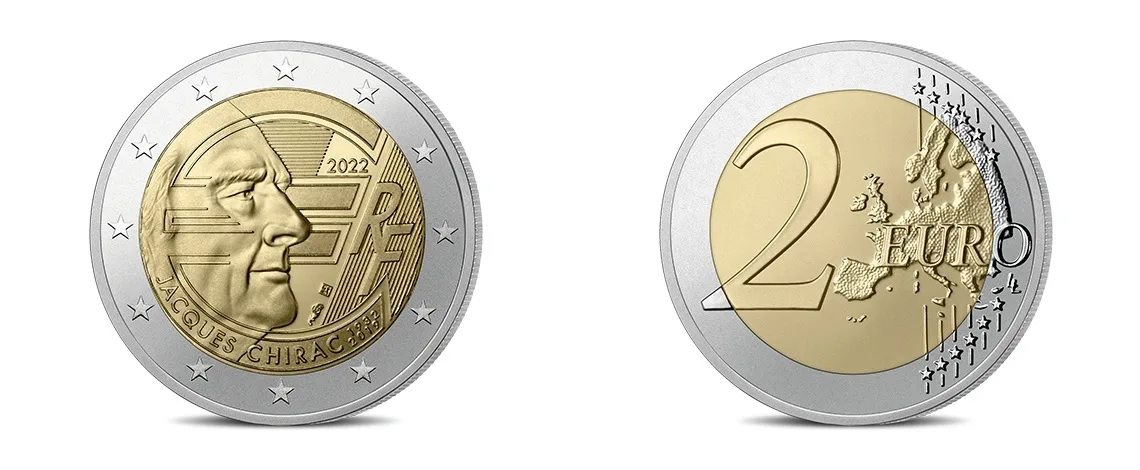 Pièce de 2 euros Jacques Chirac : Valeur, rareté et estimation